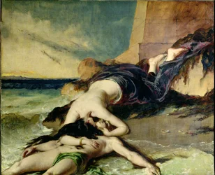 Hero és Leander (olaj, vászon)