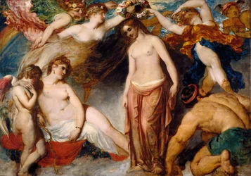 Az évszakok által megkoronázott Pandora, 1824.