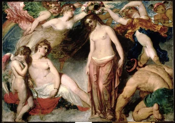 Az évszakok által megkoronázott Pandora, 1824