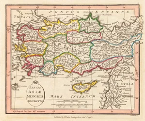 Ókori Kis-Ázsia. Térkép.