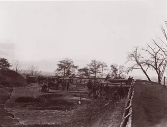 Dutch Gap közelében, Virginia államban. Fort Brady, kb. 1865.