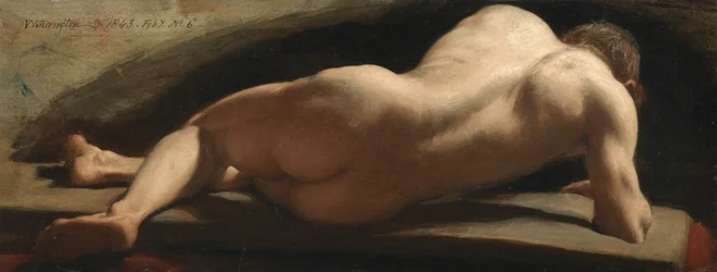Férfi akt, 1843