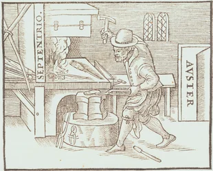 Mágnes kovácsolása, William Gilbert De Magnete című művéből