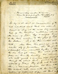 William Greenleaf Eliot 159. sz. Prédikációjának kézirata, 1838. április 15