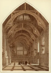 Guildhall belső terei, City of London, 1886