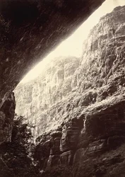 Cañon of Kanab Wash, Délre nézve, 1872.