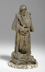 Maquette Alfrednek, Lord Tennyson a Trinity College-ban, Cambridge-ben, 1909 körül (gipsz)