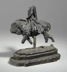 Maquette I. Edward lovas szobrához, 1893 körül (gyurma)