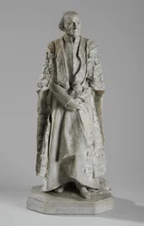 Maquette William Ewart Gladstone szobrához a The Stranden, Londonban, 1905 körül