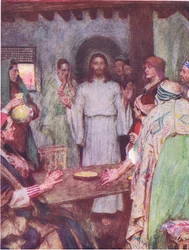 Aztán jött Jézus, és ott állt a közepén, a Hodder & Stoughton által kiadott Biblia történetéből, 1930 körül