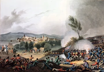 Vitoriai csata, 1813. június 21., I. Clark rézkarca, M. DuBourg akvatintája