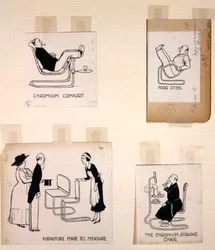 Oldalak a „Hogyan éljünk lakásban”, 1936-ban (litho)