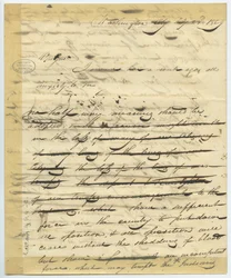 William H. Ashley, Washington washingtoni levelének tervezete kezdődik -„Kedves Genl, egy hete érkeztem ide. . . ”