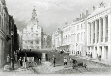 State Street, Boston, metszett S. Lacey