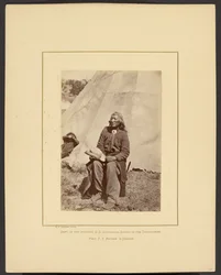 [Washakie vagy Lövi a bölényt futás, Shoshone, Wind River-hegység, Wyoming]