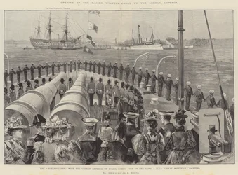 A Kaiser Wilhelm-csatorna megnyitása a német császár által