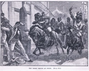 A lázadó Sepoyok Delhiben 1857-ben