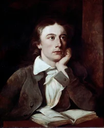 John Keats brit költő portréja (festmény)