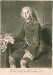 William Pitt, első államtitkár, Richard Houston (1721-75) metszete.