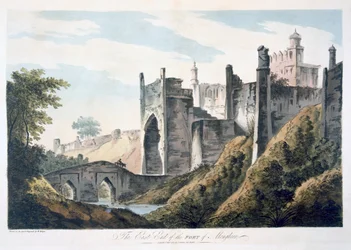 Mongheer erőd keleti vége, 1787 (akvatinta)