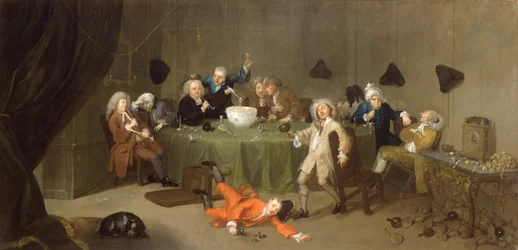 Egy éjféli modern beszélgetés, 1732 körül