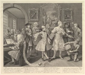 A Rakes Progress, 2. tábla, 1735. június 25.