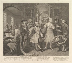 A Rakes Progress, 2. tábla, 1735. június 25.