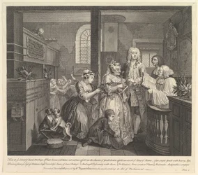 A Rakes Progress, 5. tábla, 1735. június 25.