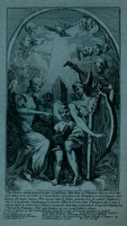 Burleszk a Kents-oltáron, St Clement Danes, 1725