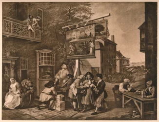 Szavazatgyűjtés, II. tábla A választás humoraiból, 1757