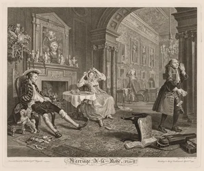 Divatos házasság: II. tábla, 1745.