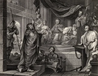 Pál Felix előtt, a William Hogarth műveiből, 1833-ban