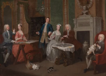 Egy család portréja, kb. 1735.