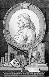 Henry Fielding regény- és drámaíró portréja 1707-1754, 1762.