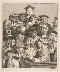 Tudósok egy előadáson, 1736. 03. 03.