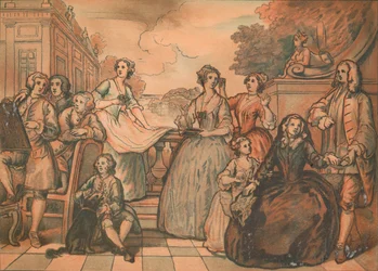 Vázlat a Jones családi beszélgetéshez, 1730