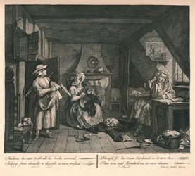 The Distrest Poet, 1740.