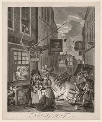 A nap négy szaka: Éjszaka, 1738