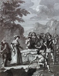 Chyrstom és Marcella temetése önmagát igazolja” William Hogarth