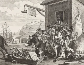 Az invázió, 1. tábla: Franciaország / Die Invasion, Blatt 1: Franciaország. 1756