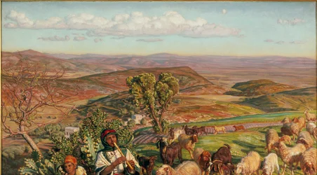 Esdraelon síksága a Názáret feletti magaslatról, 1876