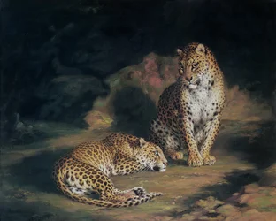 Egy pár leopárd, 1845