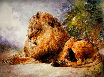 Pihenő oroszlán