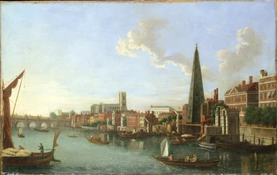 Westminster híd (este), 18. század közepe (olaj, vászon)