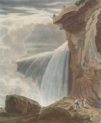 Niagara Falls from Under Table Rock, 1829.