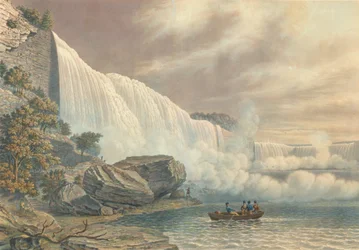 A Niagara-vízesés az amerikai oldalról, 1840.