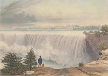 A Niagara-vízesés az asztali szikláról 1840-ben jelent meg.