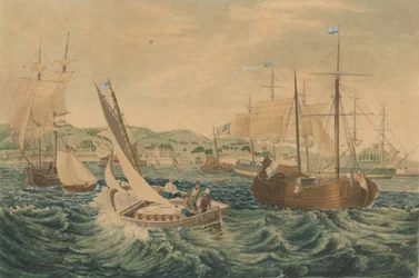 Karantén, Staten Island, 1833.