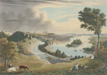 Richmond: A vízművek feletti dombról, 1834-ben jelent meg.