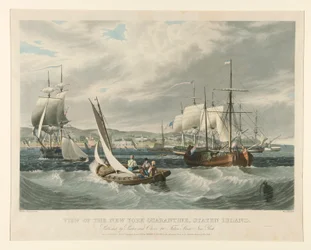Kilátás a New York-i karanténra, Staten Islanden.